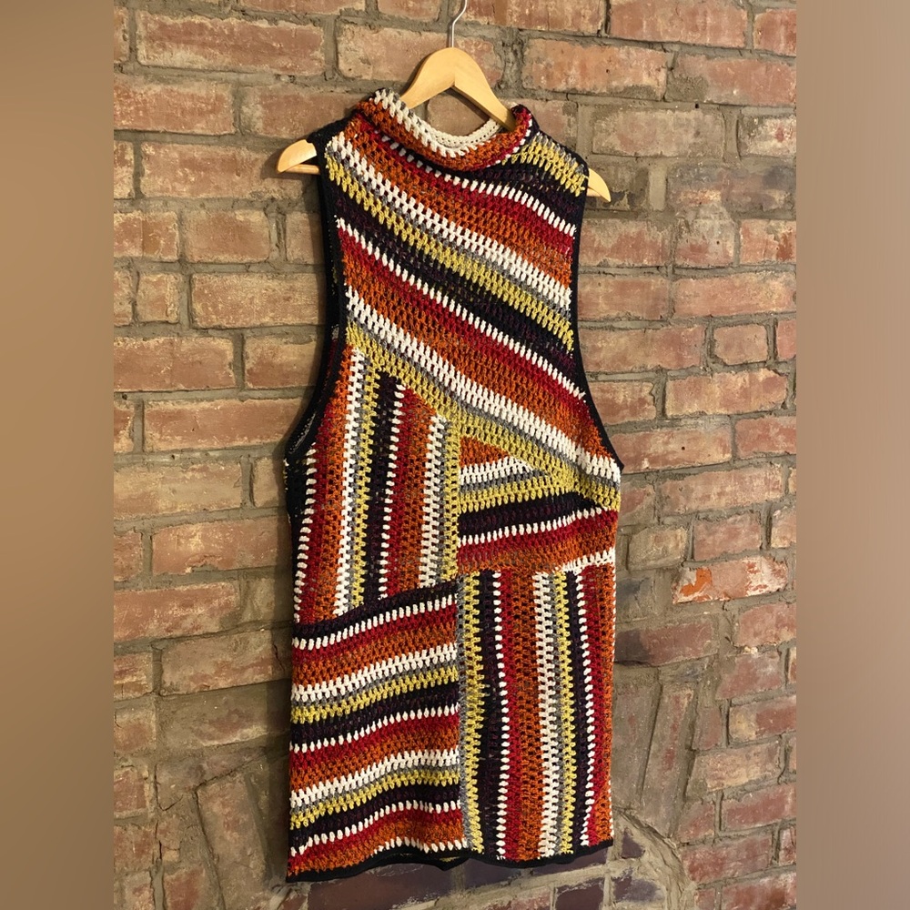 RARE Free People Patchwork Crochet Dress